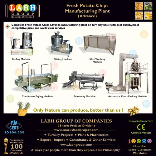 Fresh potato chips production line