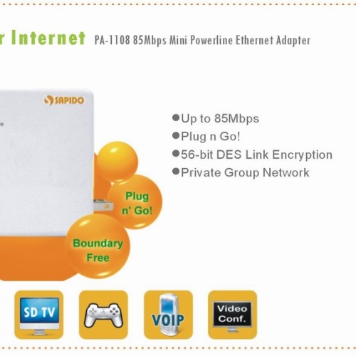 85mbps powerline ethernet adapter