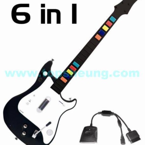 Ps2/ps3/wii 6 in 1 wireless guitar