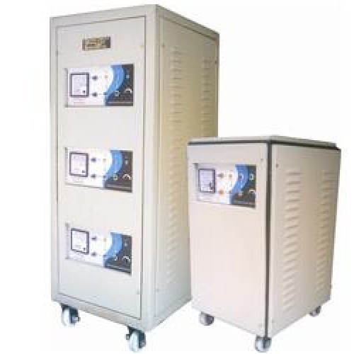 Three & single phase servo voltage stabilizer - air cooled