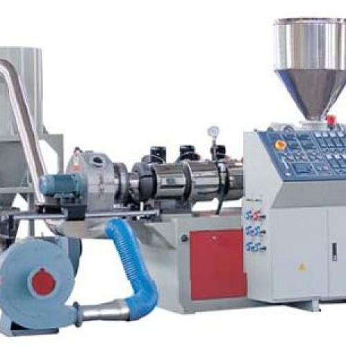 Sjz series counter rotation conical twin-screw pelletizing extrusion line