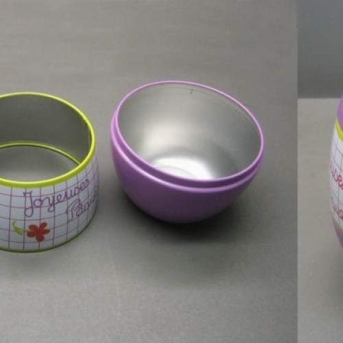 Easter egg tin chocolate can