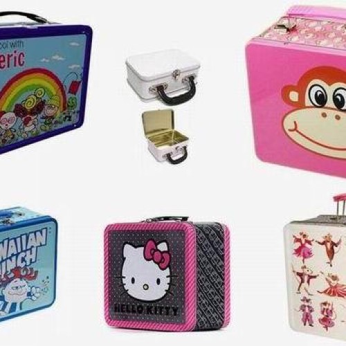 Lunch box handle box tin box