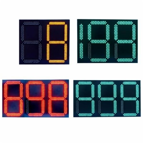 Count down timer three digits traffic signal light