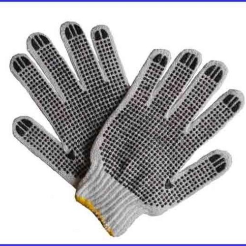 Cotton dotted gloves