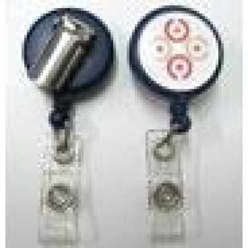 Changeable plastic badge reel