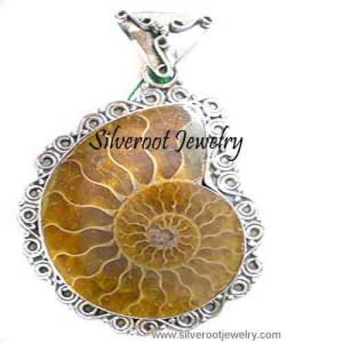 Ammonite pendant