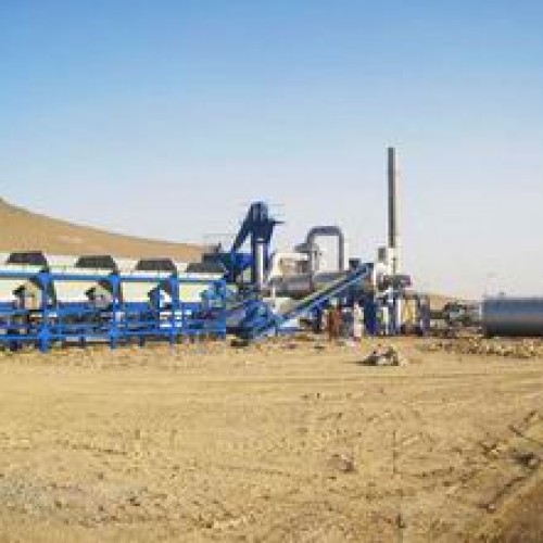 Continuous asphalt mixing plant