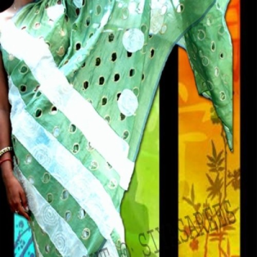 Digital printing on saree