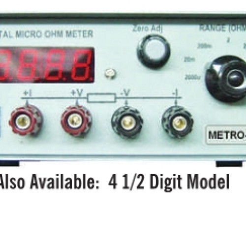 Digital milliohm meter