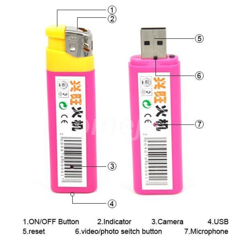 Mini lighter camera