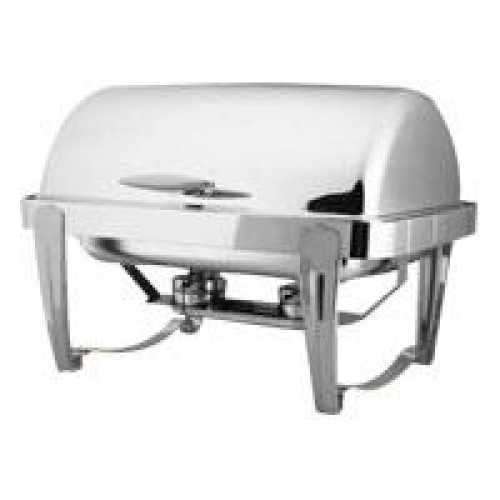 Rectangular roll top chafing dish