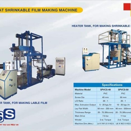 Pvc heat shrinkable film making machine