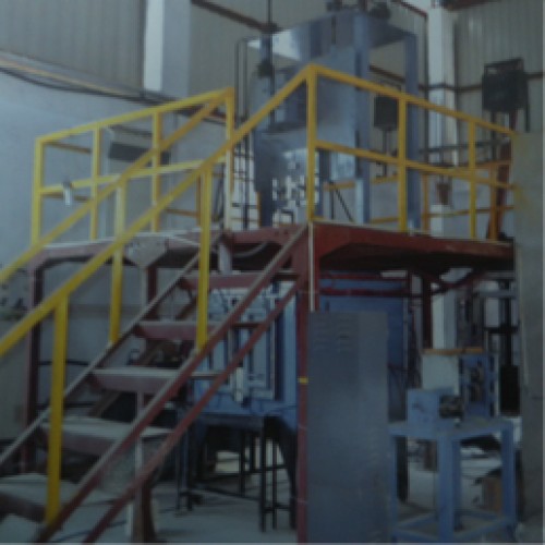 Vertical continuous casting machine