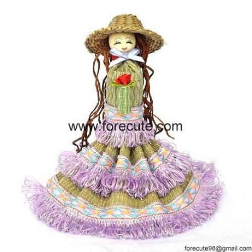Straw barbie dolls used as promotional items, promotion gifts, folk crafts
