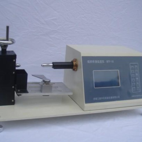 Paper-cup stiffness tester