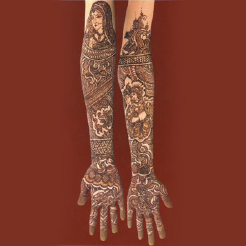 Bangle style mehandi