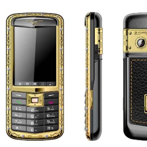 A800 golden mobile phone