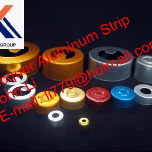 Lacquer aluminium strip for aluminium flip off seals