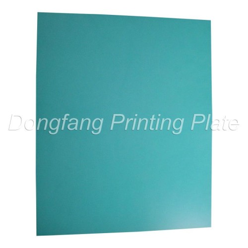 Positive plate-green coating