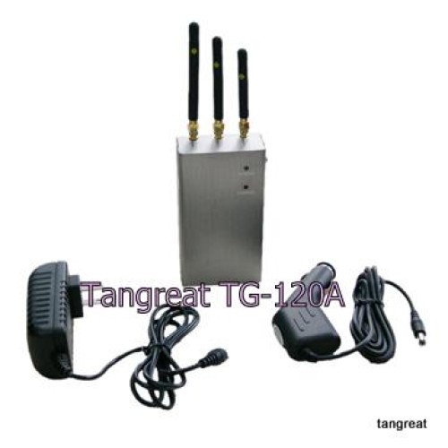 Portable cell phone jammer