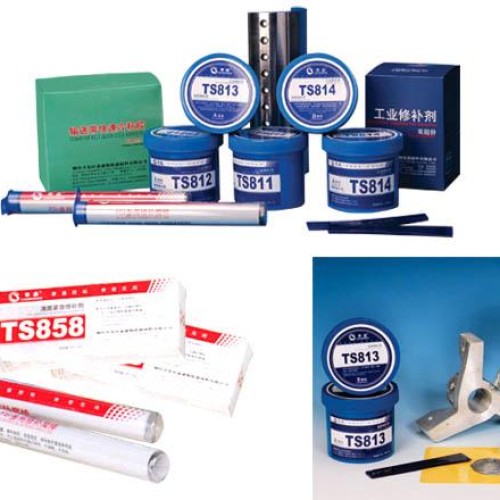 Metal and rubber repairing adhesive