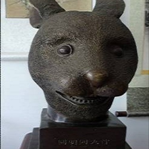 bronze antique imitation Rabbit's Head