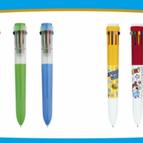 Promotional multicolor (10 colors in 1) ball pen (df-634b)