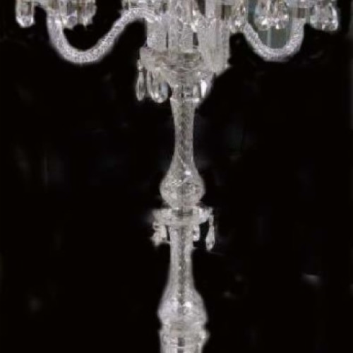 Crystal Glass Candelabra 