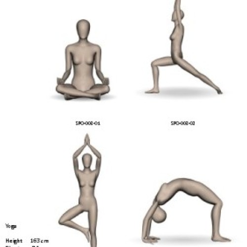 Yoga mannequin
