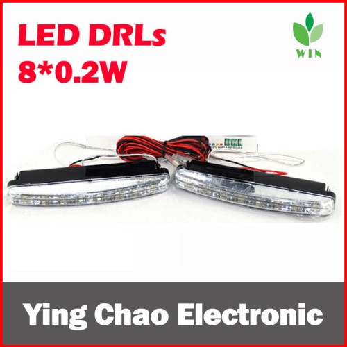 Car led drls, 8*0.2w led daytime running lights