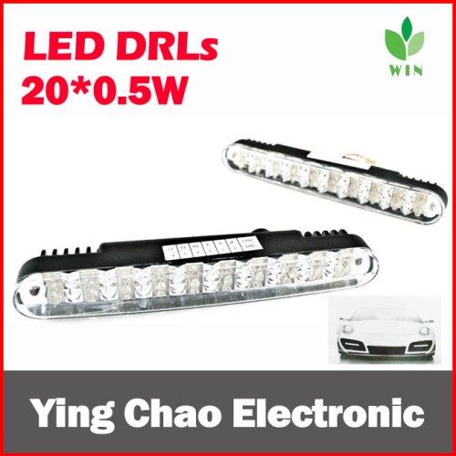 Car universal led daytime running lamps, 20*0.5w led drls