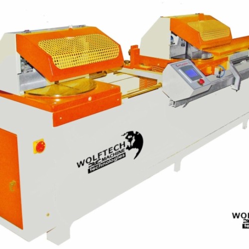 Double head pvc aluminium cutting machine