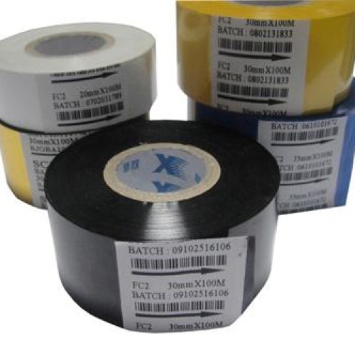 Black 30mm*100m hot stamping foil to print batch-number for food packaging