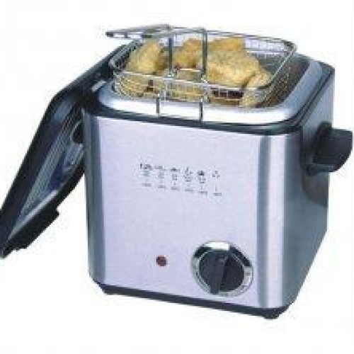 Stainless steel electric deep fryer xj- 5k100do(0.9l)