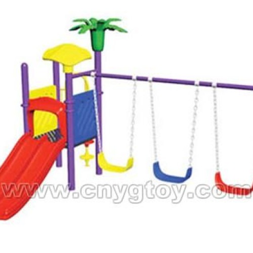 Three-seat chain hanged swing