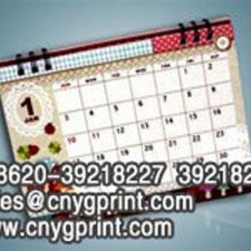 Non-toxic uv printing desktop calendars