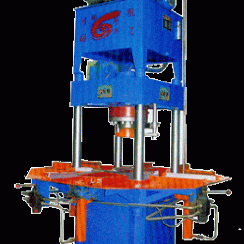 Hydraulic color-brick making machin