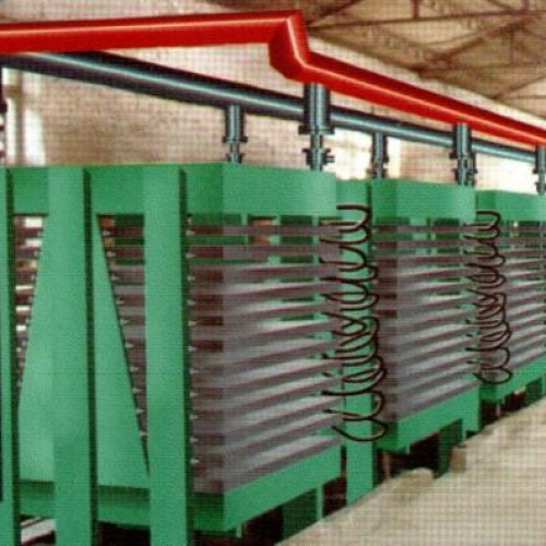 Mineral fiber board production machine