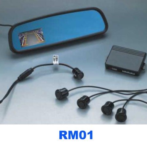 Two in-one  tft 3.0'' rearview parcking sensor with 4 sensors and one night