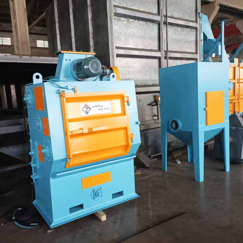 Tumble belt shot blasting machine to india / q326 / 200kg / crawler type / rubber belt