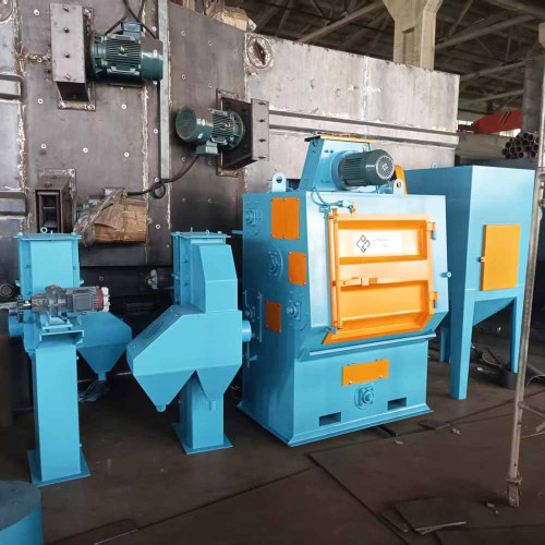 Tumble belt shot blasting machine to india / q326 / 200kg / crawler type / rubber belt
