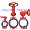 Butt-clamped butterfly valve