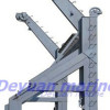 Inverted arm gravity davit