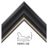 Plastic frame moulding wholesale black white color h6843