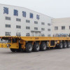 120T Self-propelled Heavy-duty Hydraulic Flatbed Truck Trailer