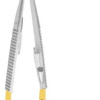 Micro Spring Needle Holder Flat handle with Lock Straight