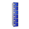 Heavy Duty Plastic Locker T-H385XXL/6: HD, strong HDPE, 6 Doors