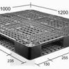 Plastic cargo pallets