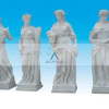Garden marble statues